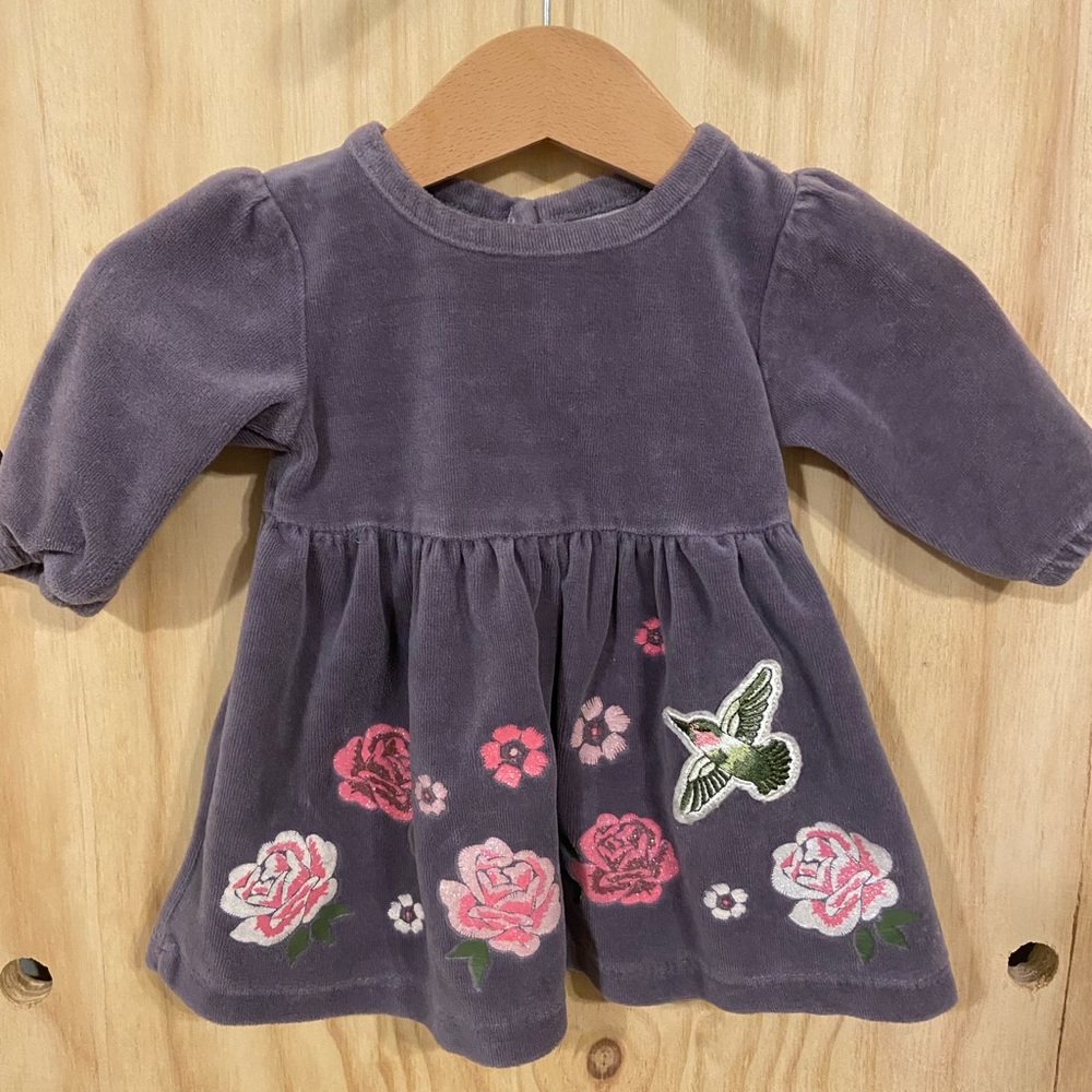 Velour Dress by Mini Heroes